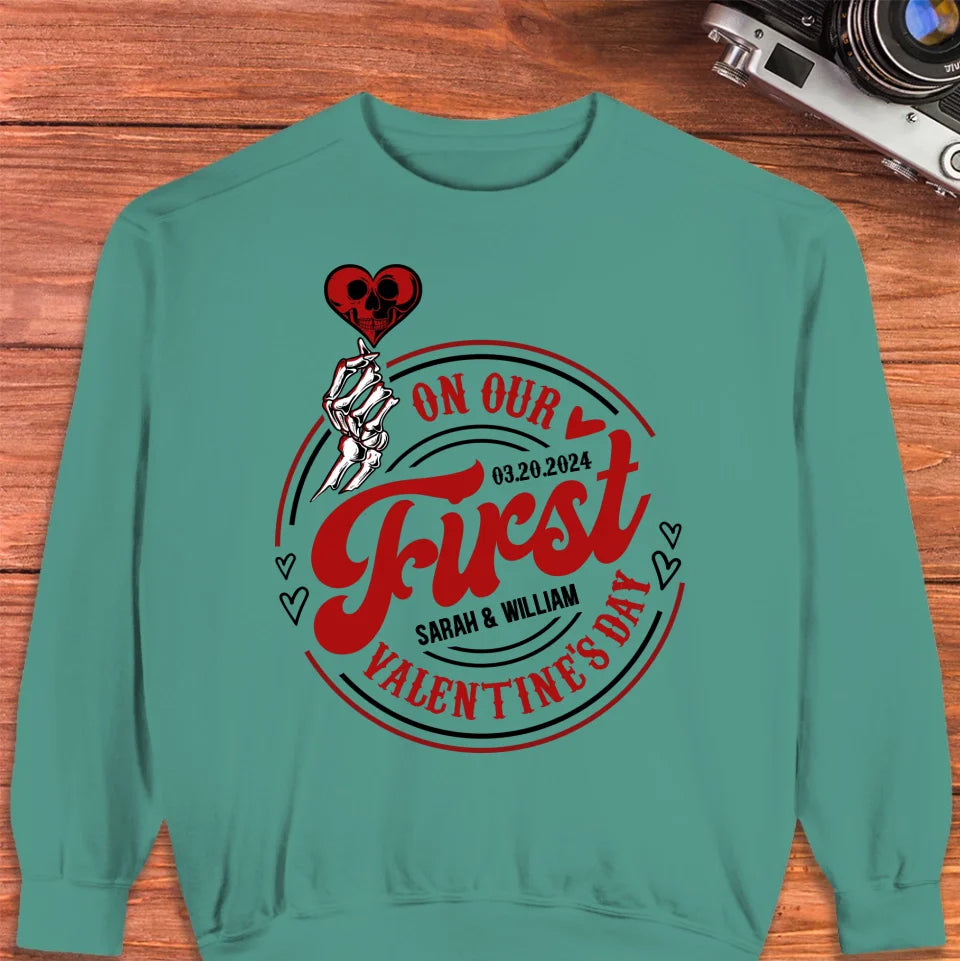 Our Heartfelt Valentine's Day Celebration - Personalized Gifts For Couples - Unisex Sweater