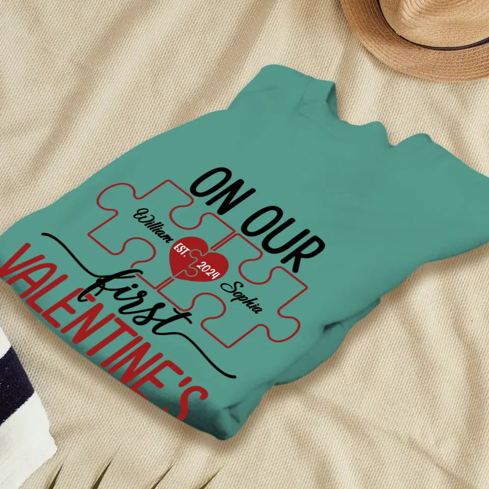 Our Romantic Valentine's Day Adventure Awaits - Personalized Gifts For Couples - Unisex Sweater