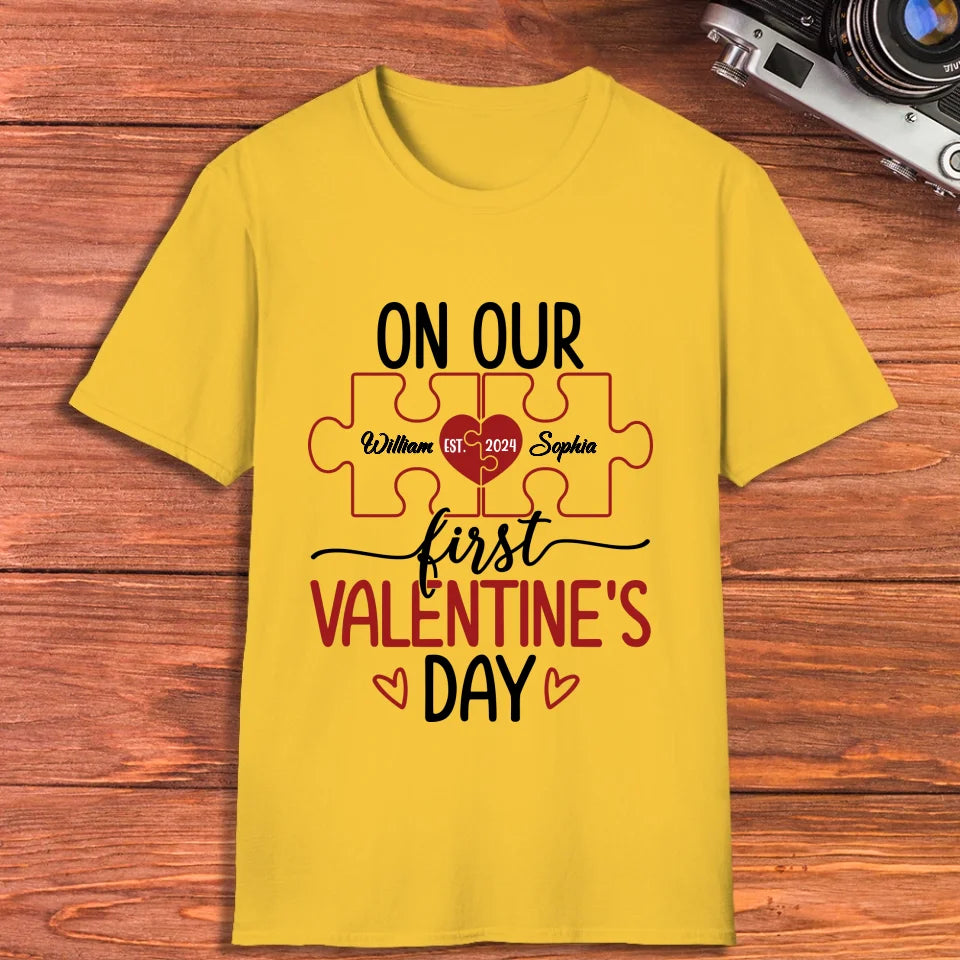 Our Romantic Valentine's Day Adventure Awaits - Personalized Gifts For Couples - Unisex T-Shirt