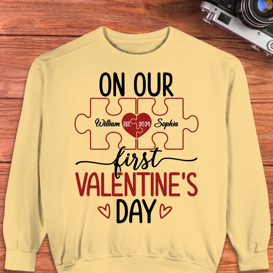 Our Romantic Valentine's Day Adventure Awaits - Personalized Gifts For Couples - Unisex Sweater