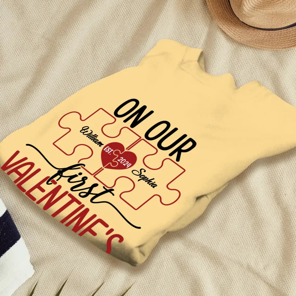 Our Romantic Valentine's Day Adventure Awaits - Personalized Gifts For Couples - Unisex Sweater