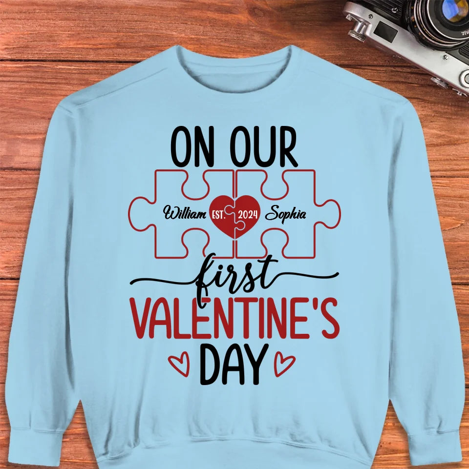 Our Romantic Valentine's Day Adventure Awaits - Personalized Gifts For Couples - Unisex Sweater