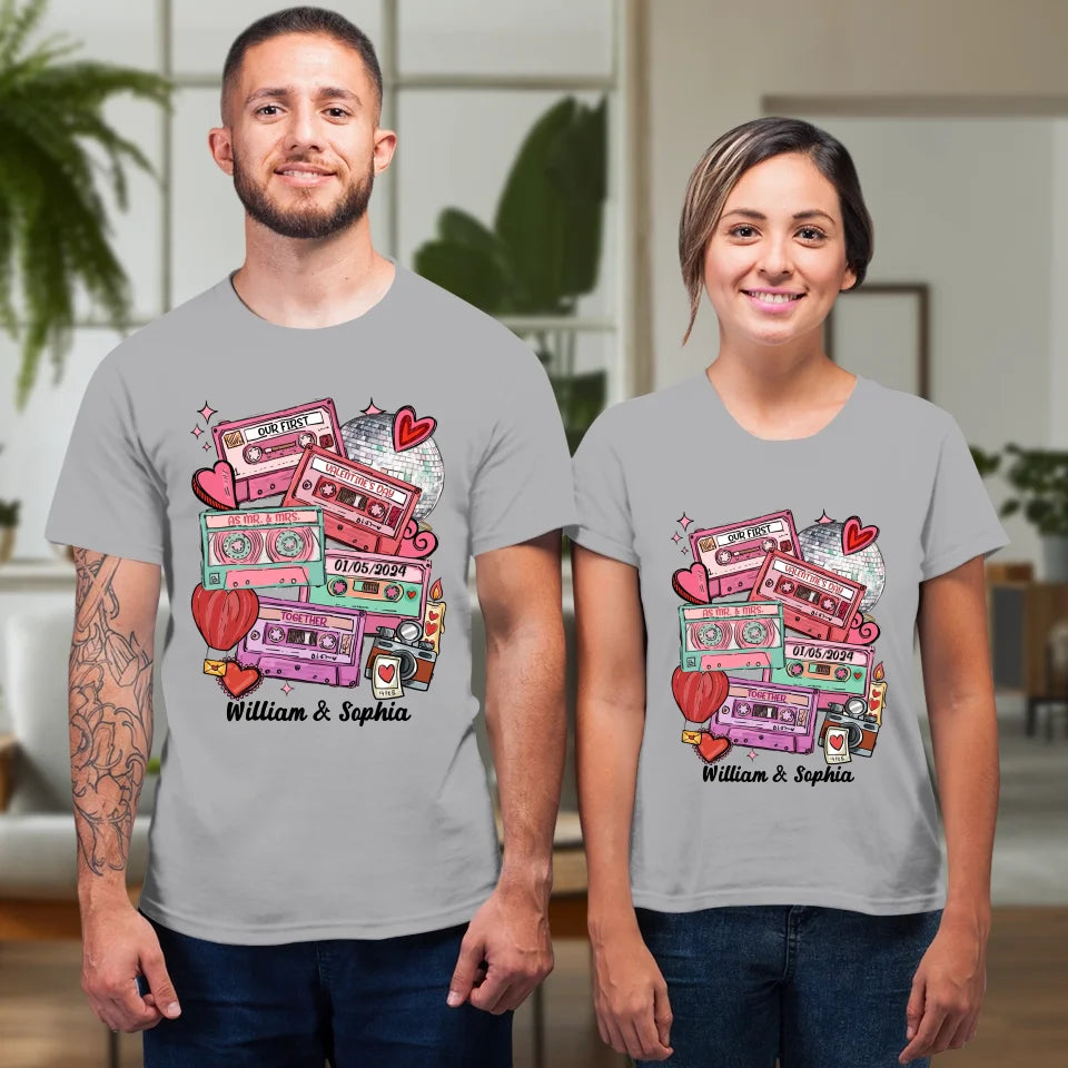 Valentine's As Mr & Mrs: A New Chapter Of Love - Personalized Gifts For Couples - Unisex T-Shirt