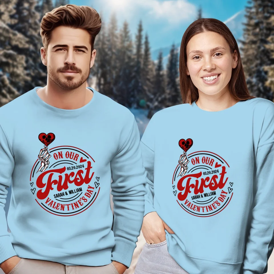 Our Heartfelt Valentine's Day Celebration - Personalized Gifts For Couples - Unisex Sweater