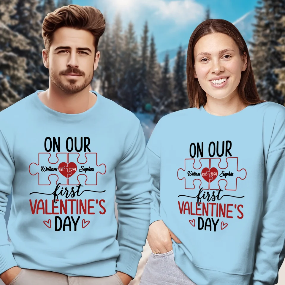 Our Romantic Valentine's Day Adventure Awaits - Personalized Gifts For Couples - Unisex Sweater