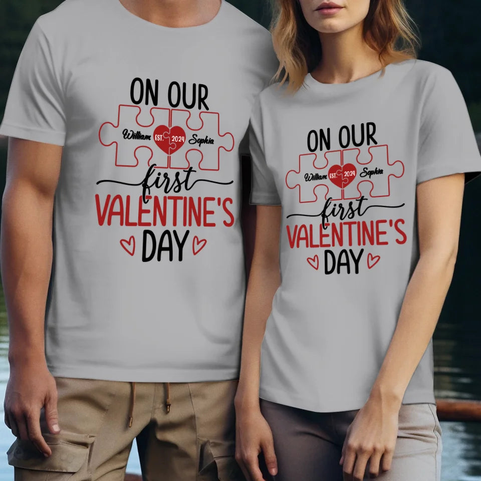 Our Romantic Valentine's Day Adventure Awaits - Personalized Gifts For Couples - Unisex T-Shirt