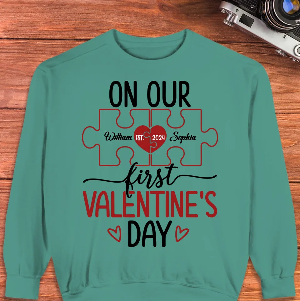 Our Romantic Valentine's Day Adventure Awaits - Personalized Gifts For Couples - Unisex Sweater