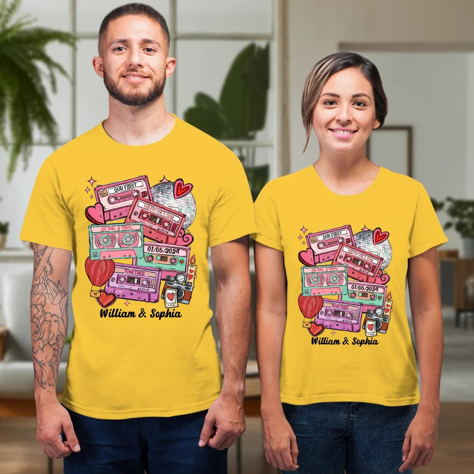 Valentine's As Mr & Mrs: A New Chapter Of Love - Personalized Gifts For Couples - Unisex T-Shirt