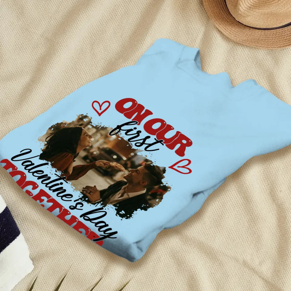 Our Very First Valentine's Day Together - Personalized Gifts For Couples - Unisex Sweater