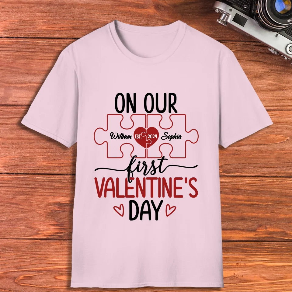 Our Romantic Valentine's Day Adventure Awaits - Personalized Gifts For Couples - Unisex T-Shirt