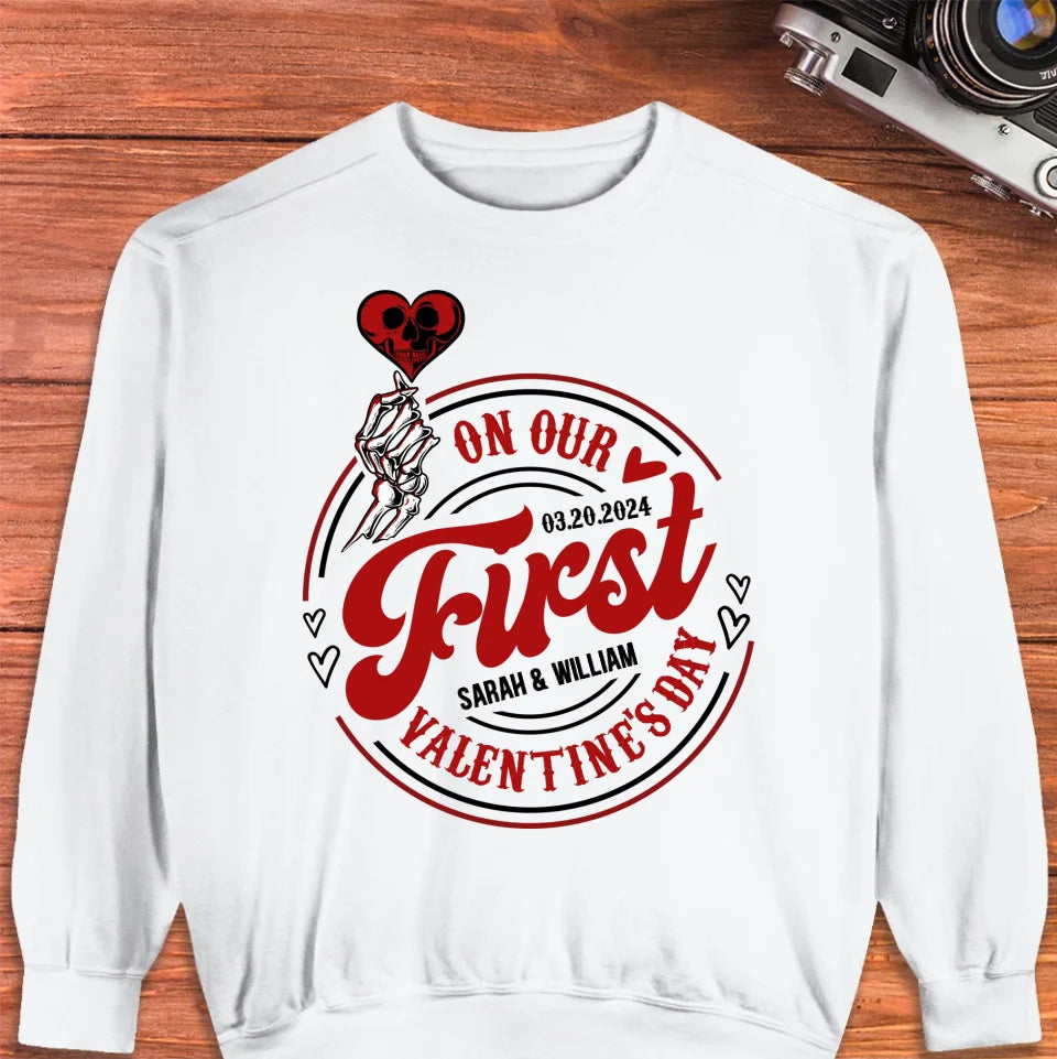 Our Heartfelt Valentine's Day Celebration - Personalized Gifts For Couples - Unisex Sweater