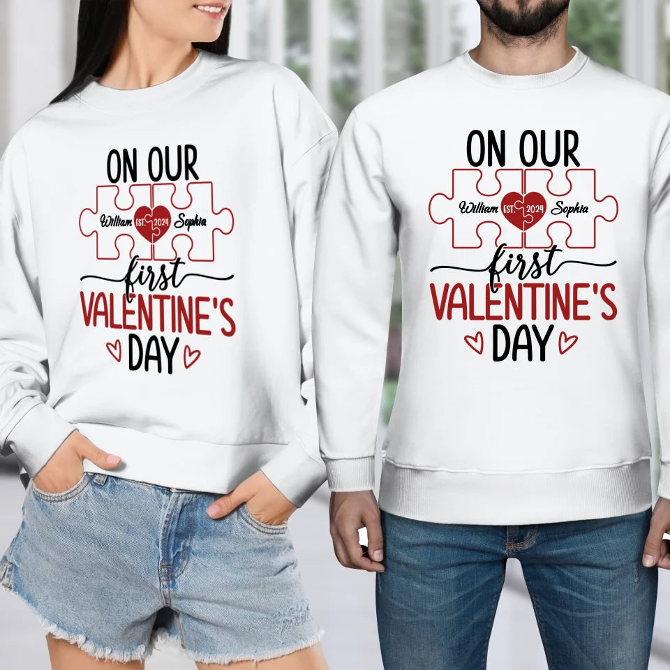 Our Romantic Valentine's Day Adventure Awaits - Personalized Gifts For Couples - Unisex Sweater