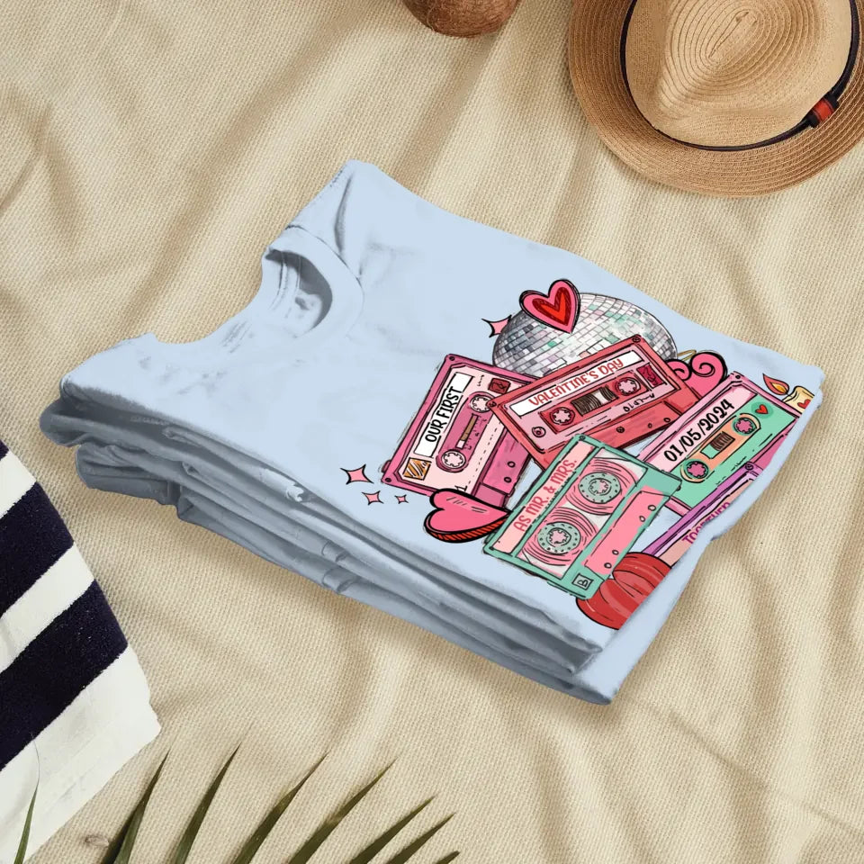 Valentine's As Mr & Mrs: A New Chapter Of Love - Personalized Gifts For Couples - Unisex T-Shirt