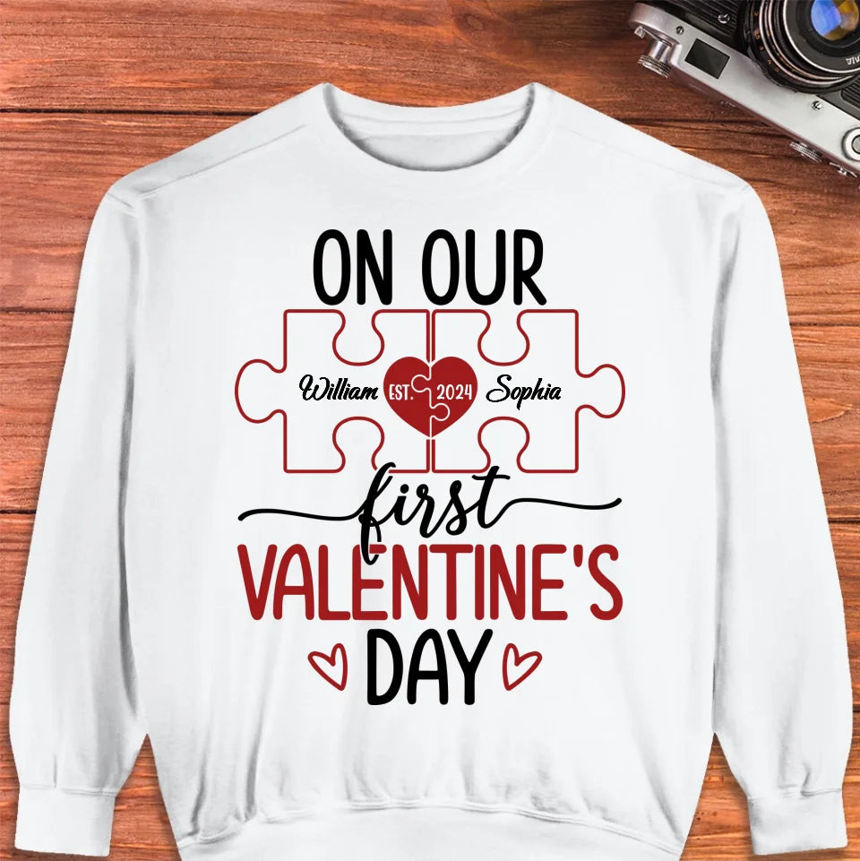 Our Romantic Valentine's Day Adventure Awaits - Personalized Gifts For Couples - Unisex Sweater