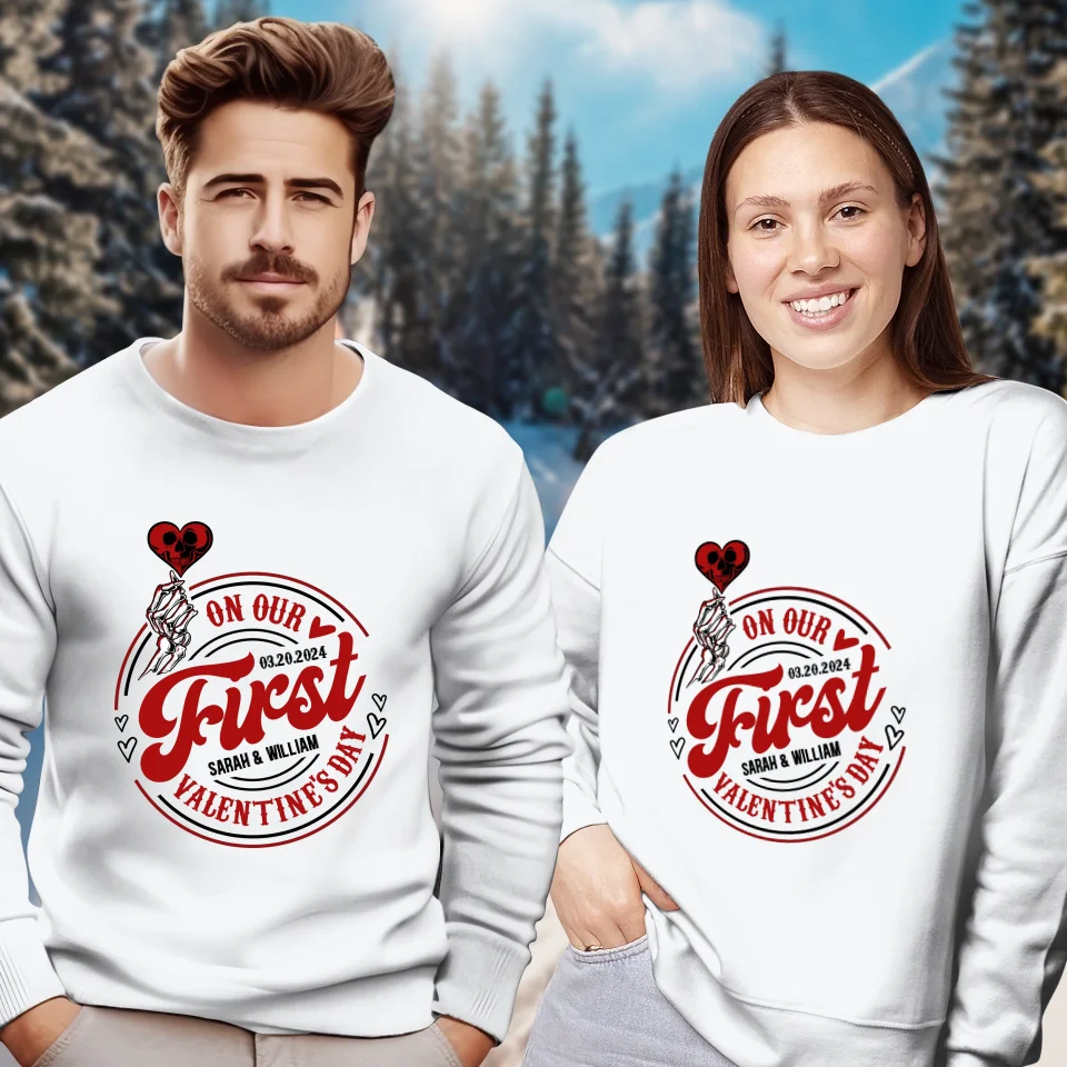 Our Heartfelt Valentine's Day Celebration - Personalized Gifts For Couples - Unisex Sweater