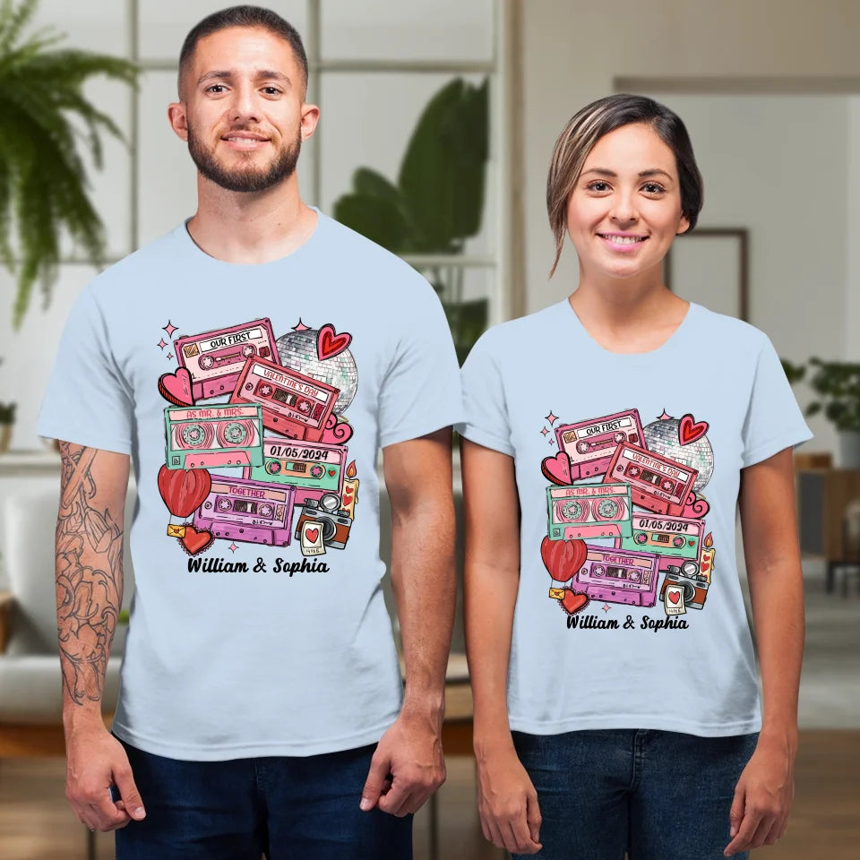 Valentine's As Mr & Mrs: A New Chapter Of Love - Personalized Gifts For Couples - Unisex T-Shirt