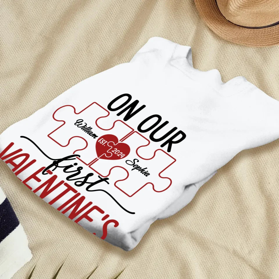 Our Romantic Valentine's Day Adventure Awaits - Personalized Gifts For Couples - Unisex Sweater