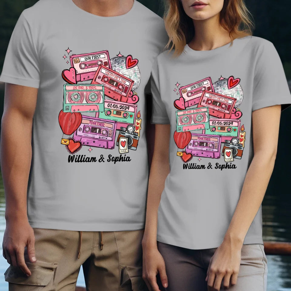 Valentine's As Mr & Mrs: A New Chapter Of Love - Personalized Gifts For Couples - Unisex T-Shirt