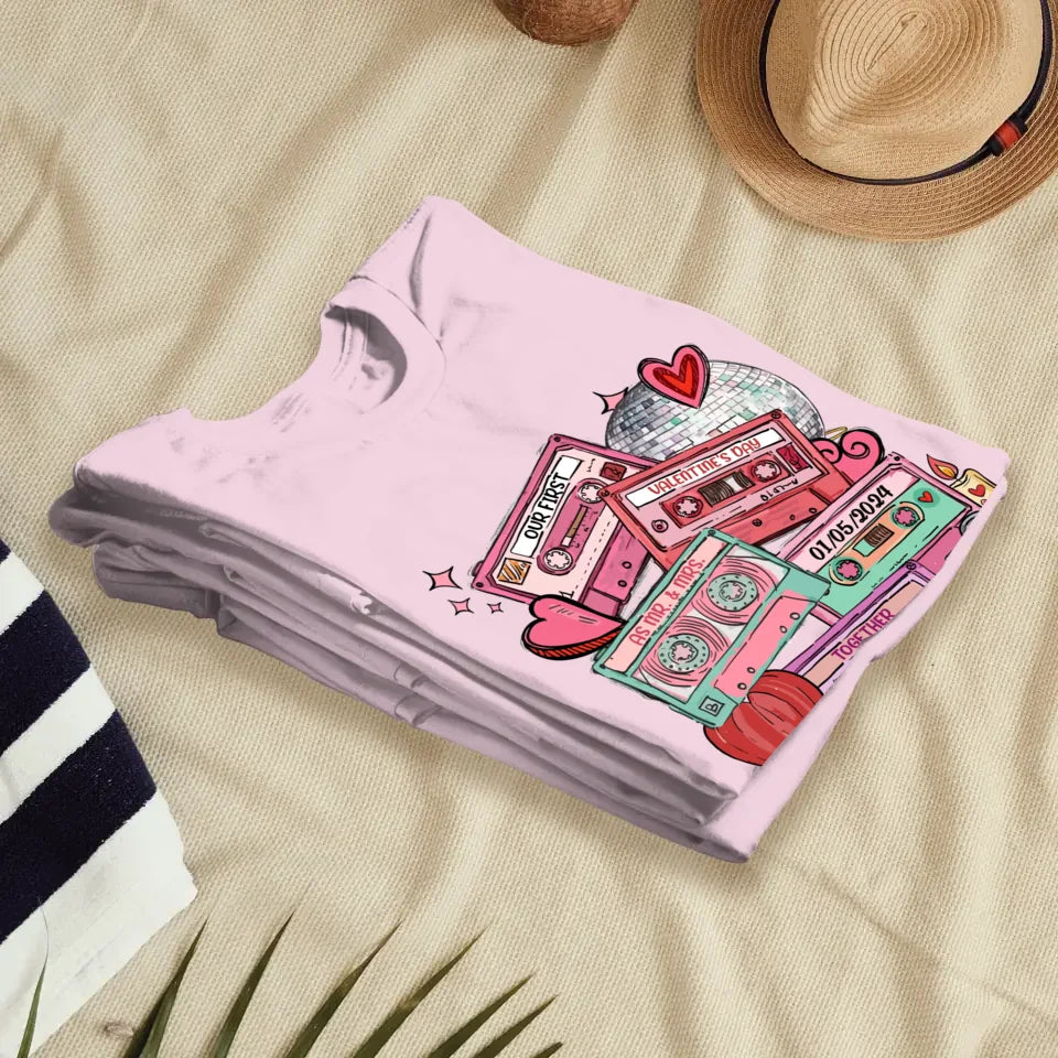 Valentine's As Mr & Mrs: A New Chapter Of Love - Personalized Gifts For Couples - Unisex T-Shirt