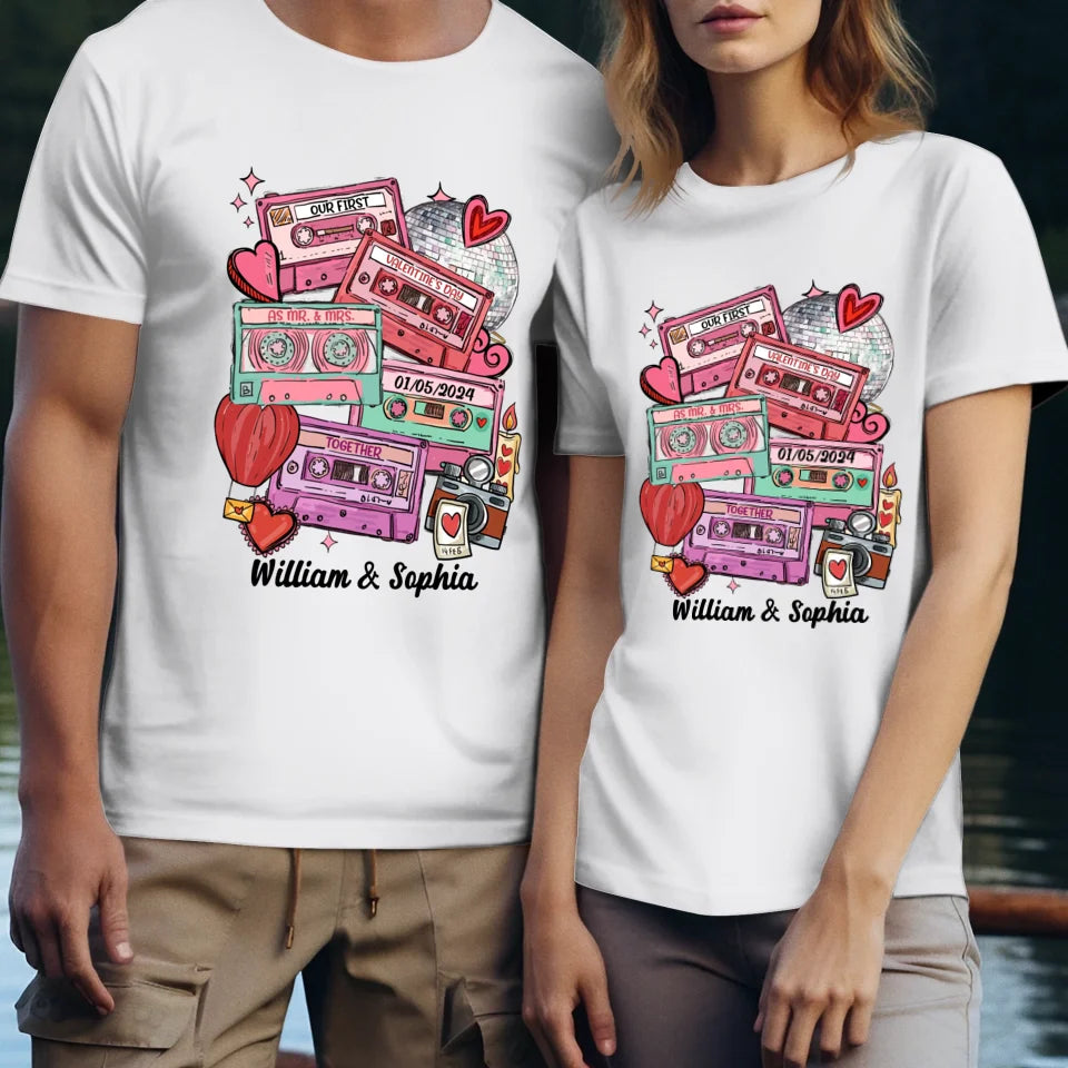 Valentine's As Mr & Mrs: A New Chapter Of Love - Personalized Gifts For Couples - Unisex T-Shirt