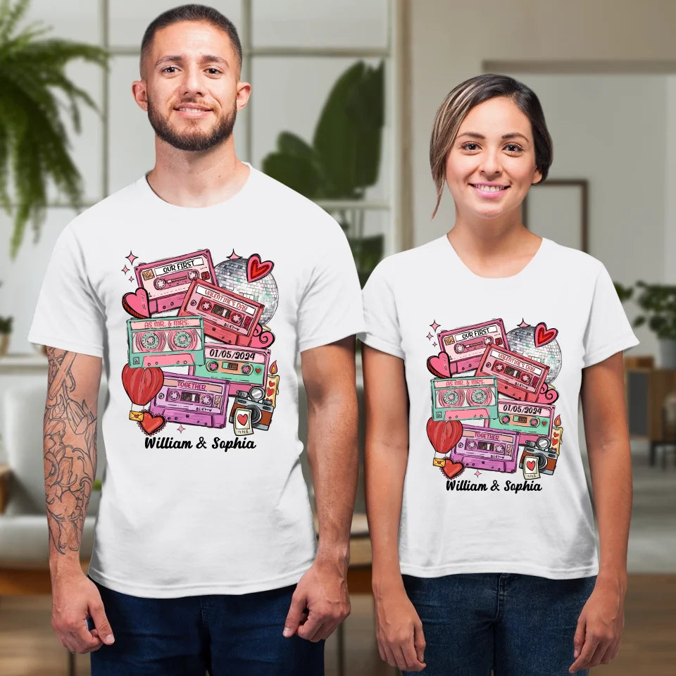 Valentine's As Mr & Mrs: A New Chapter Of Love - Personalized Gifts For Couples - Unisex T-Shirt