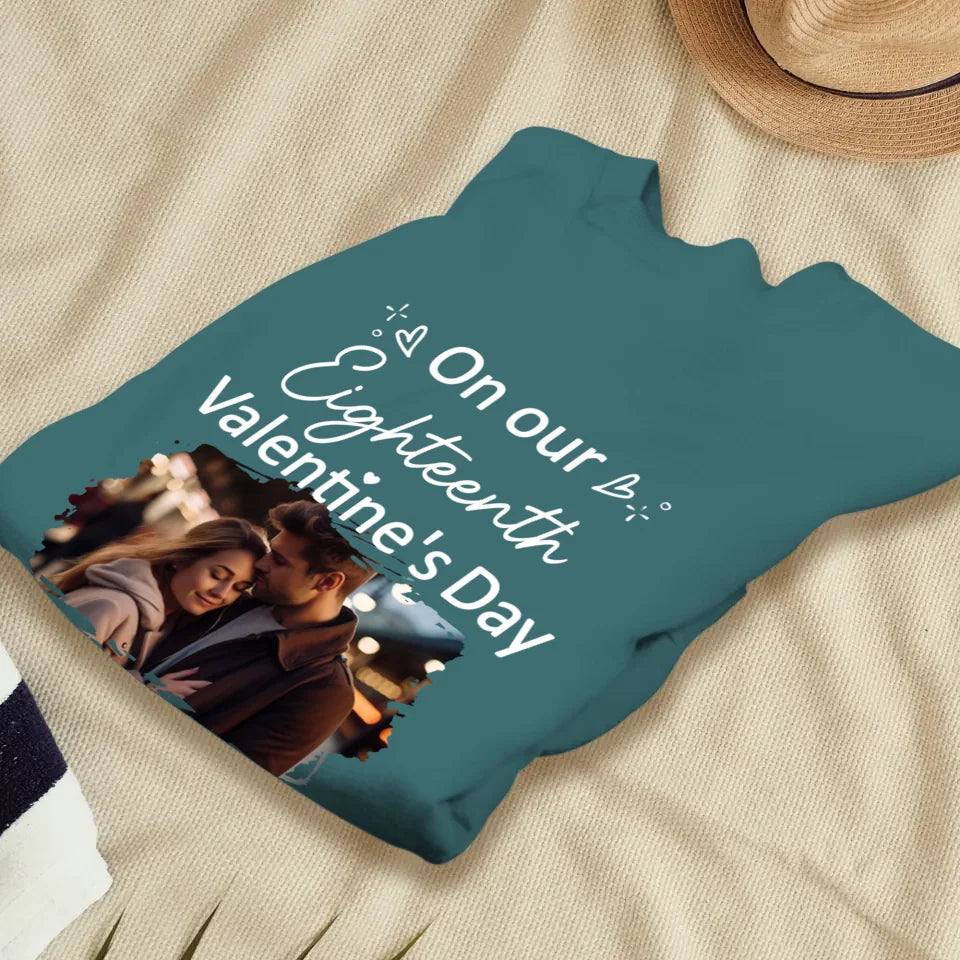 Celebrating Valentine's Day Together: Our Love - Personalized Gifts For Couples - Unisex Sweater