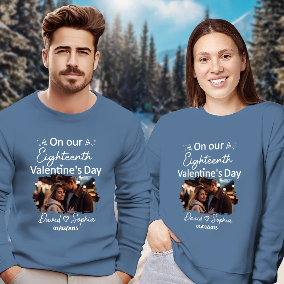 Celebrating Valentine's Day Together: Our Love - Personalized Gifts For Couples - Unisex Sweater