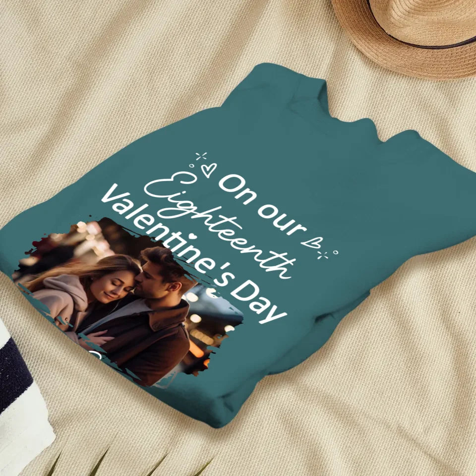 Celebrating Valentine's Day Together: Our Love - Personalized Gifts For Couples - Unisex Sweater