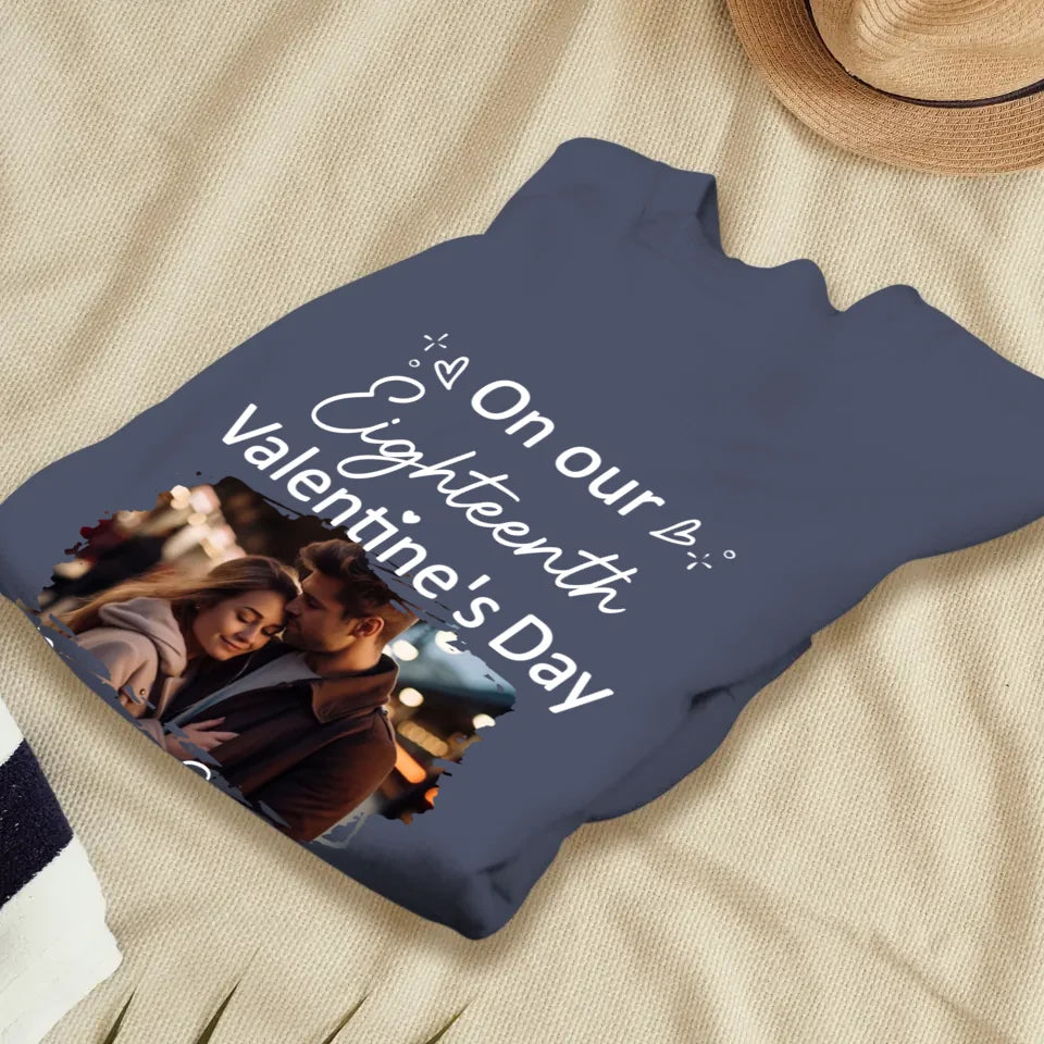 Celebrating Valentine's Day Together: Our Love - Personalized Gifts For Couples - Unisex Sweater