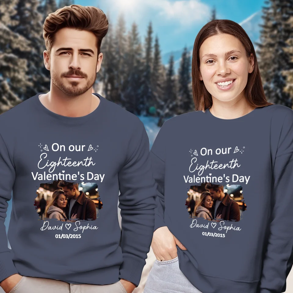 Celebrating Valentine's Day Together: Our Love - Personalized Gifts For Couples - Unisex Sweater