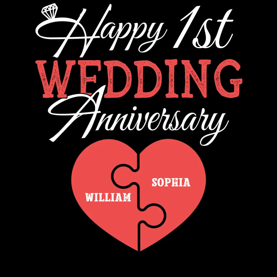 Wishing You A Happy Wedding Anniversary Full Of Joy - Personalized Gifts For Couples - Unisex T-Shirt