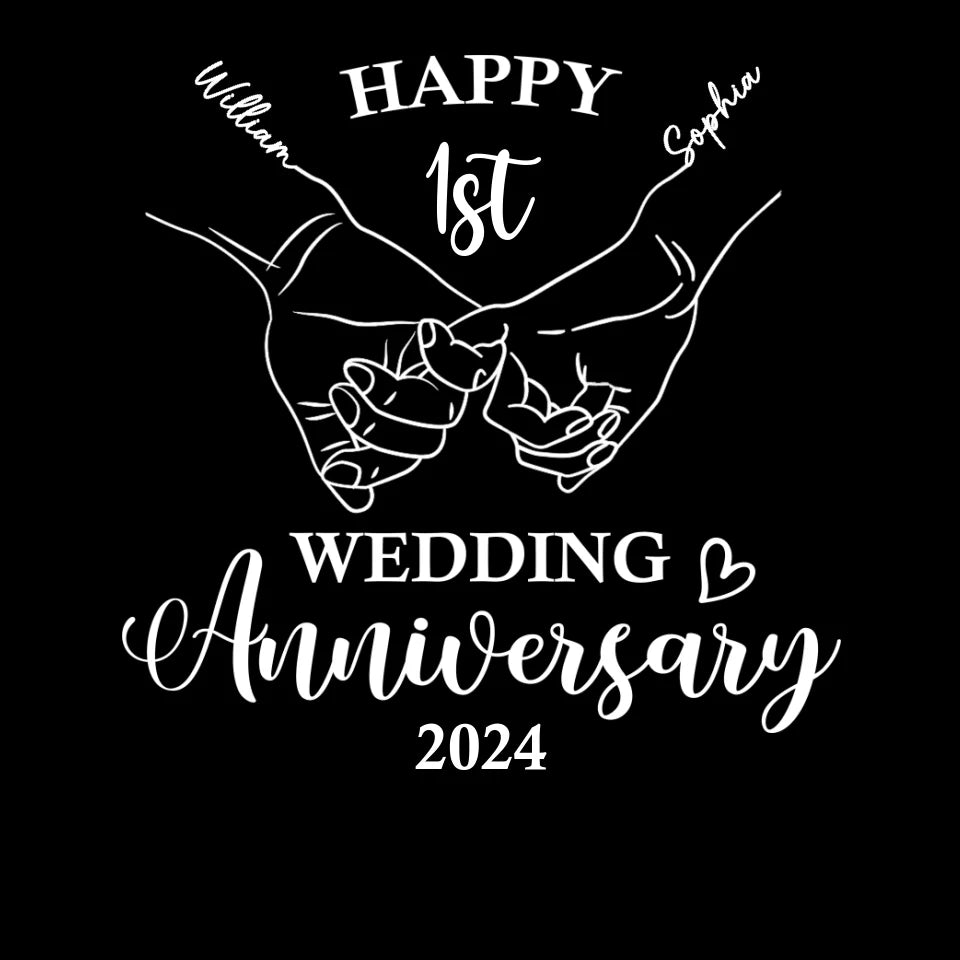 Happy Wedding Anniversary: Celebrating Endless Love - Personalized Gifts For Couples - Unisex T-Shirt