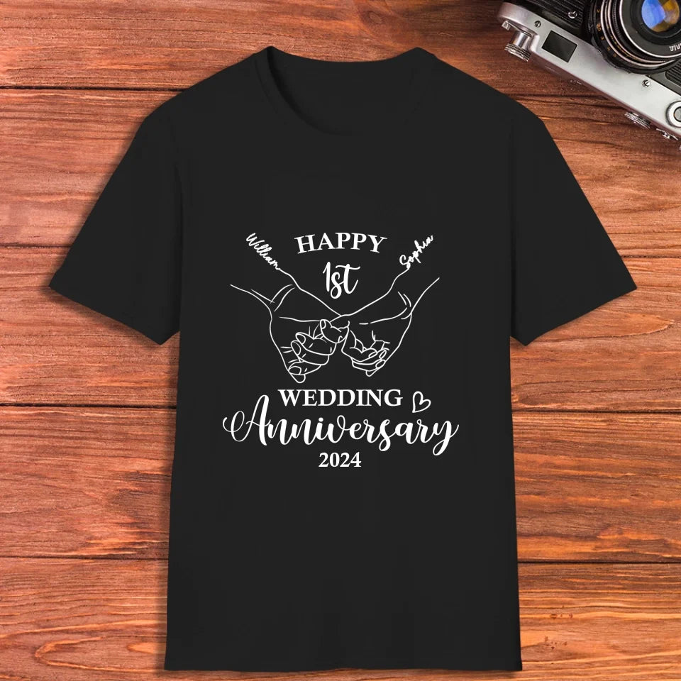 Happy Wedding Anniversary: Celebrating Endless Love - Personalized Gifts For Couples - Unisex T-Shirt