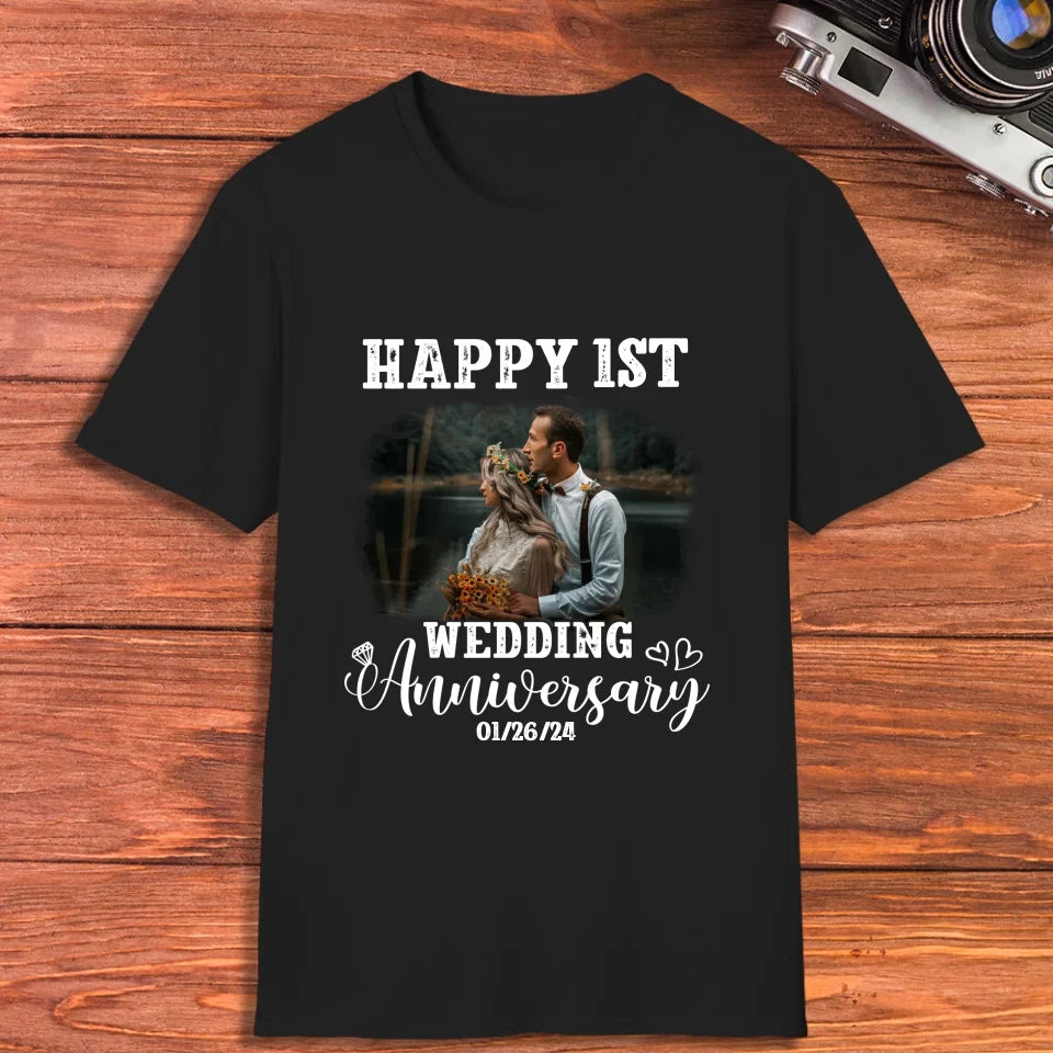 Happy Wedding Anniversary: Love That Grows Stronger - Personalized Gifts For Couples - Unisex T-Shirt