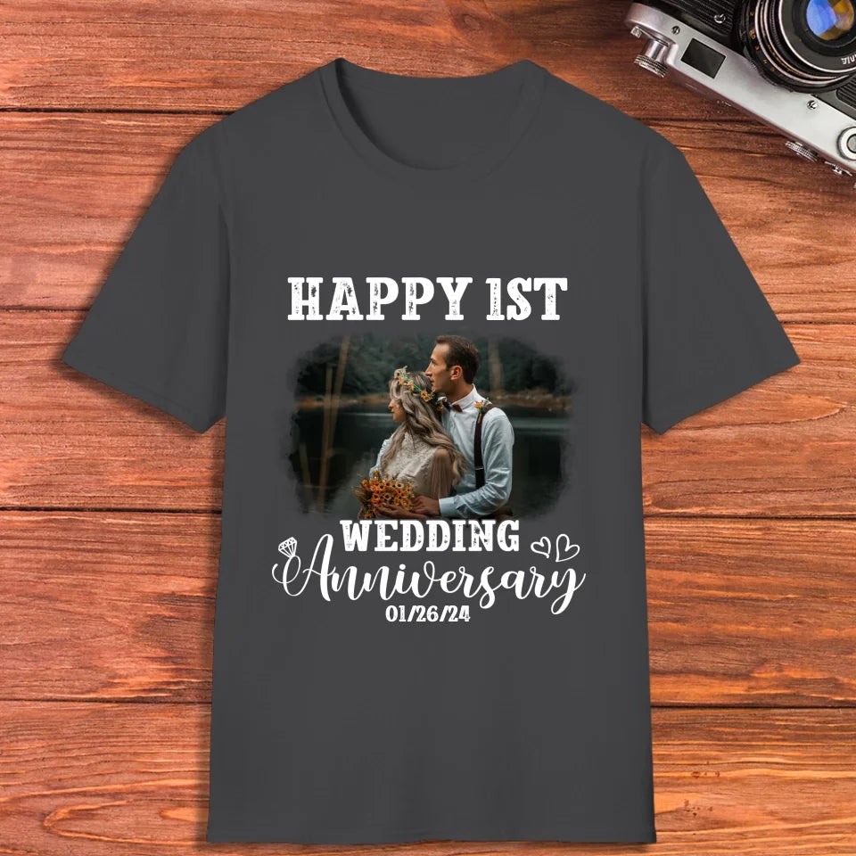 Happy Wedding Anniversary: Love That Grows Stronger - Personalized Gifts For Couples - Unisex T-Shirt