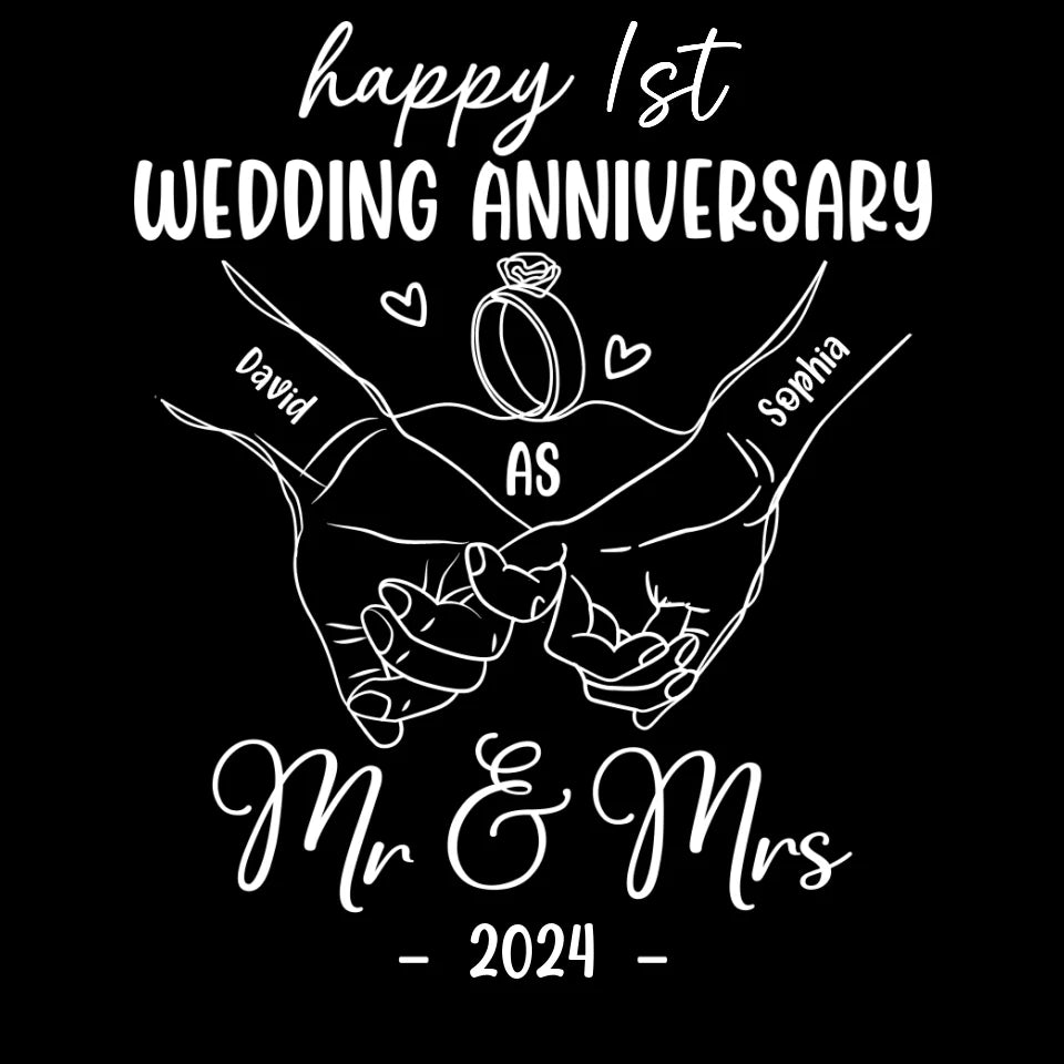 Wishing A Beautiful And Happy Wedding Anniversary - Personalized Gifts For Couples - Unisex T-Shirt