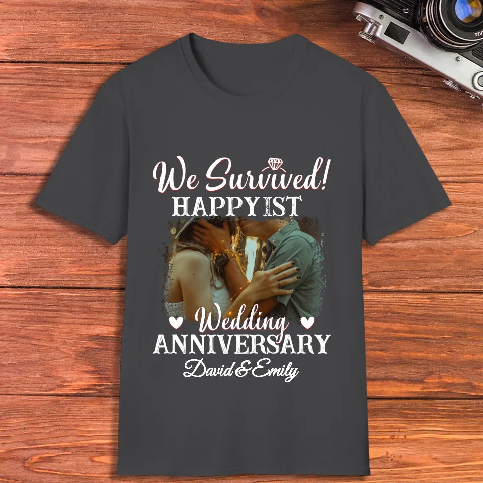 Happy Wedding Anniversary: Forever And Always Yours - Personalized Gifts For Couples - Unisex T-Shirt