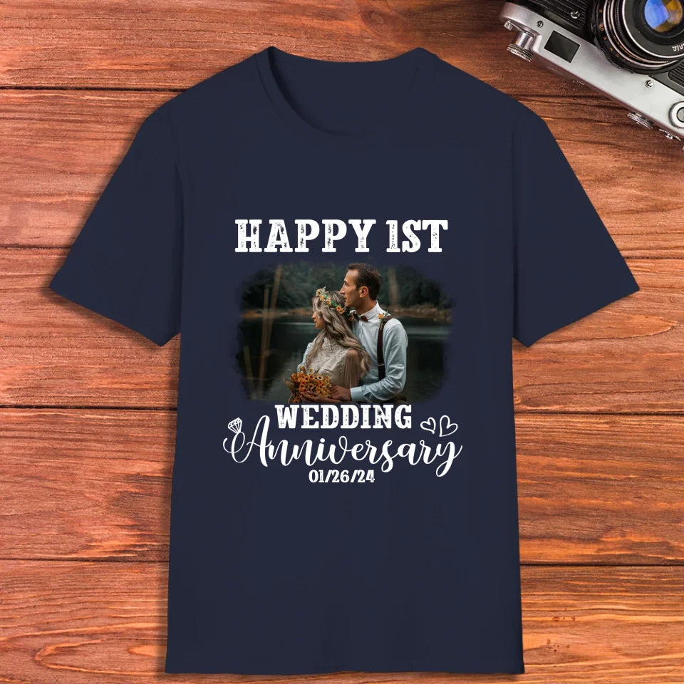 Happy Wedding Anniversary: Love That Grows Stronger - Personalized Gifts For Couples - Unisex T-Shirt