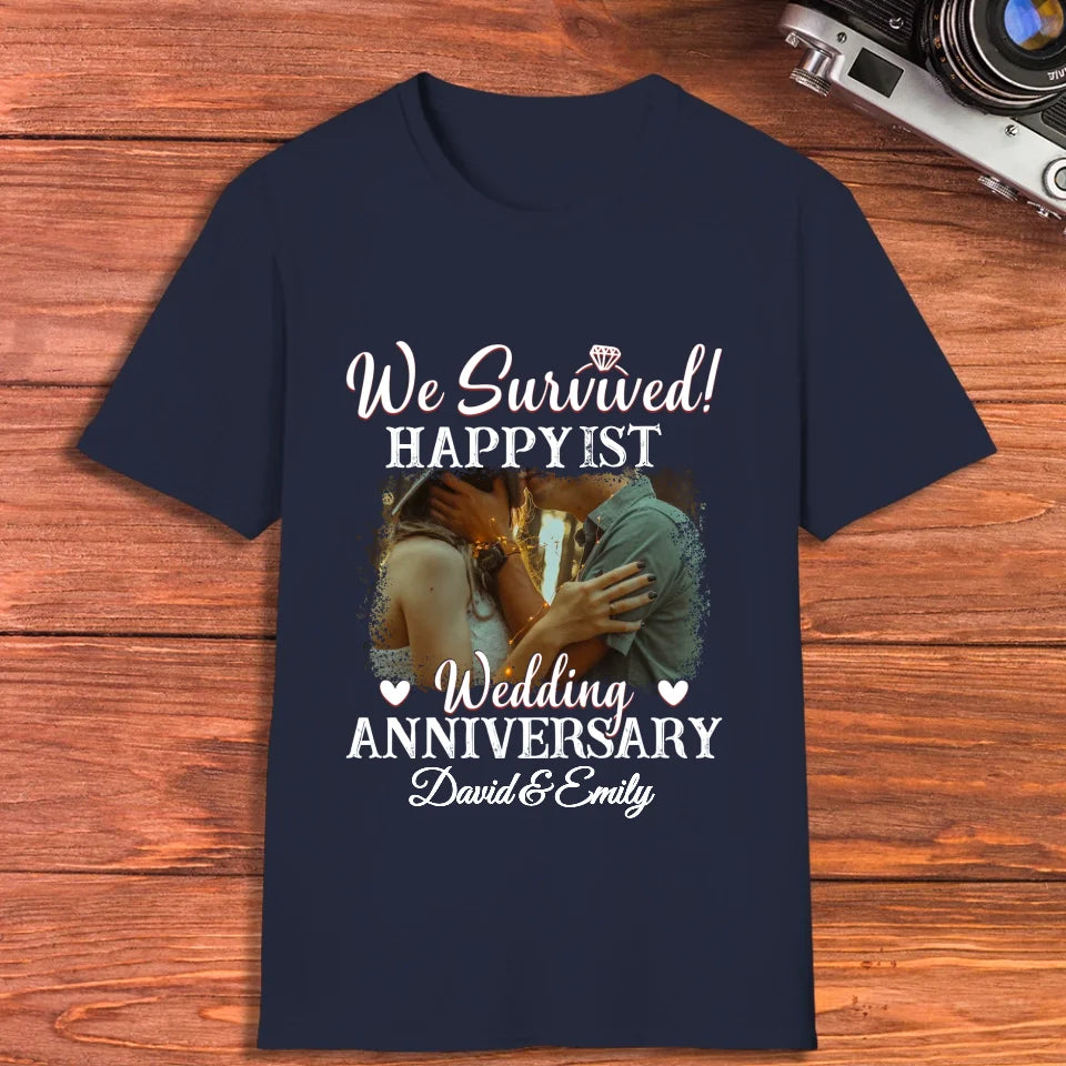 Happy Wedding Anniversary: Forever And Always Yours - Personalized Gifts For Couples - Unisex T-Shirt