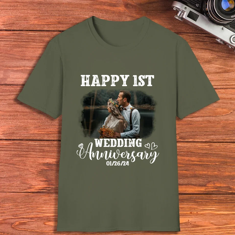 Happy Wedding Anniversary: Love That Grows Stronger - Personalized Gifts For Couples - Unisex T-Shirt