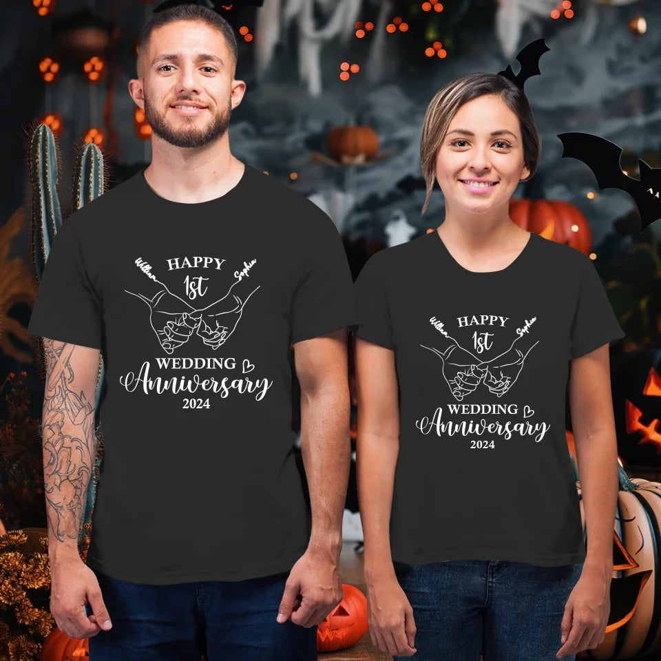 Happy Wedding Anniversary: Celebrating Endless Love - Personalized Gifts For Couples - Unisex T-Shirt