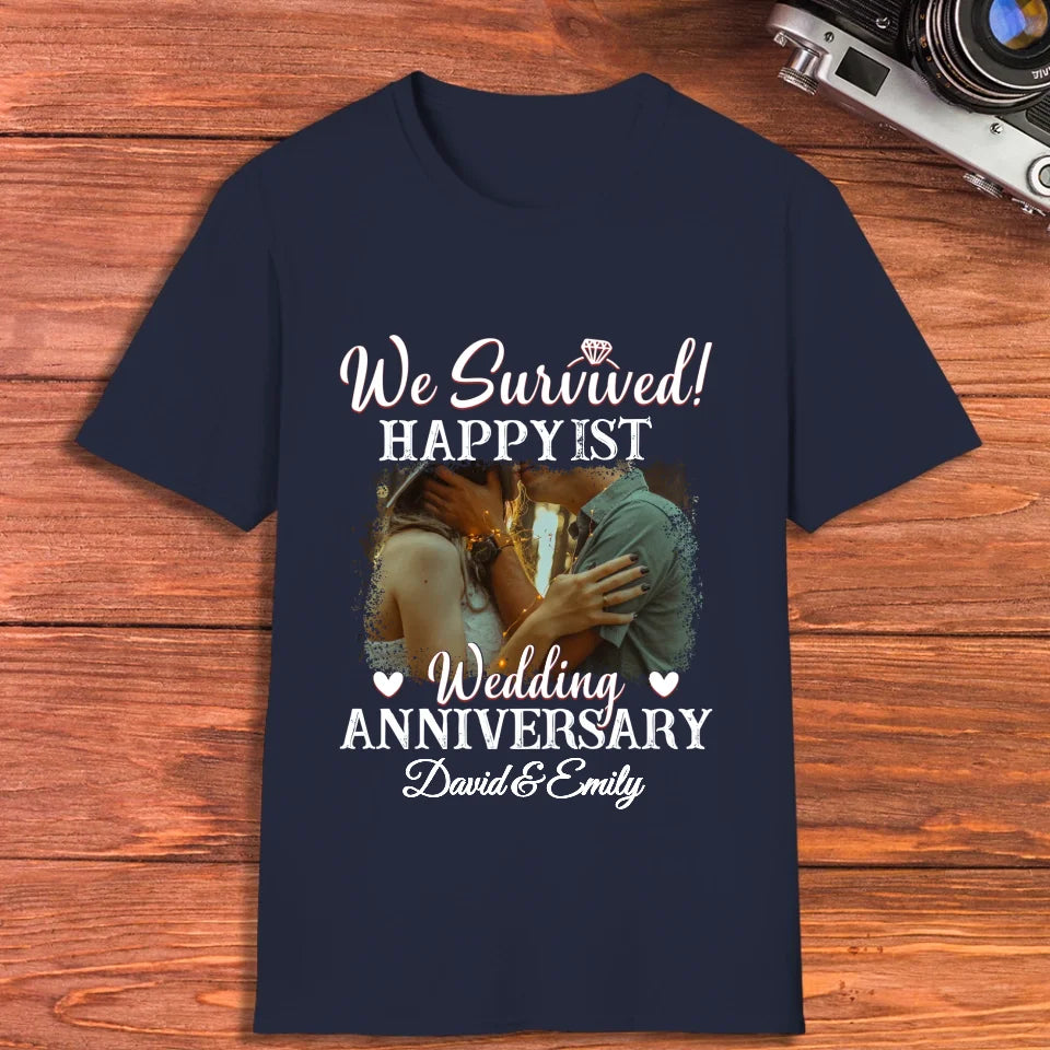 Happy Wedding Anniversary: Forever And Always Yours - Personalized Gifts For Couples - Unisex T-Shirt