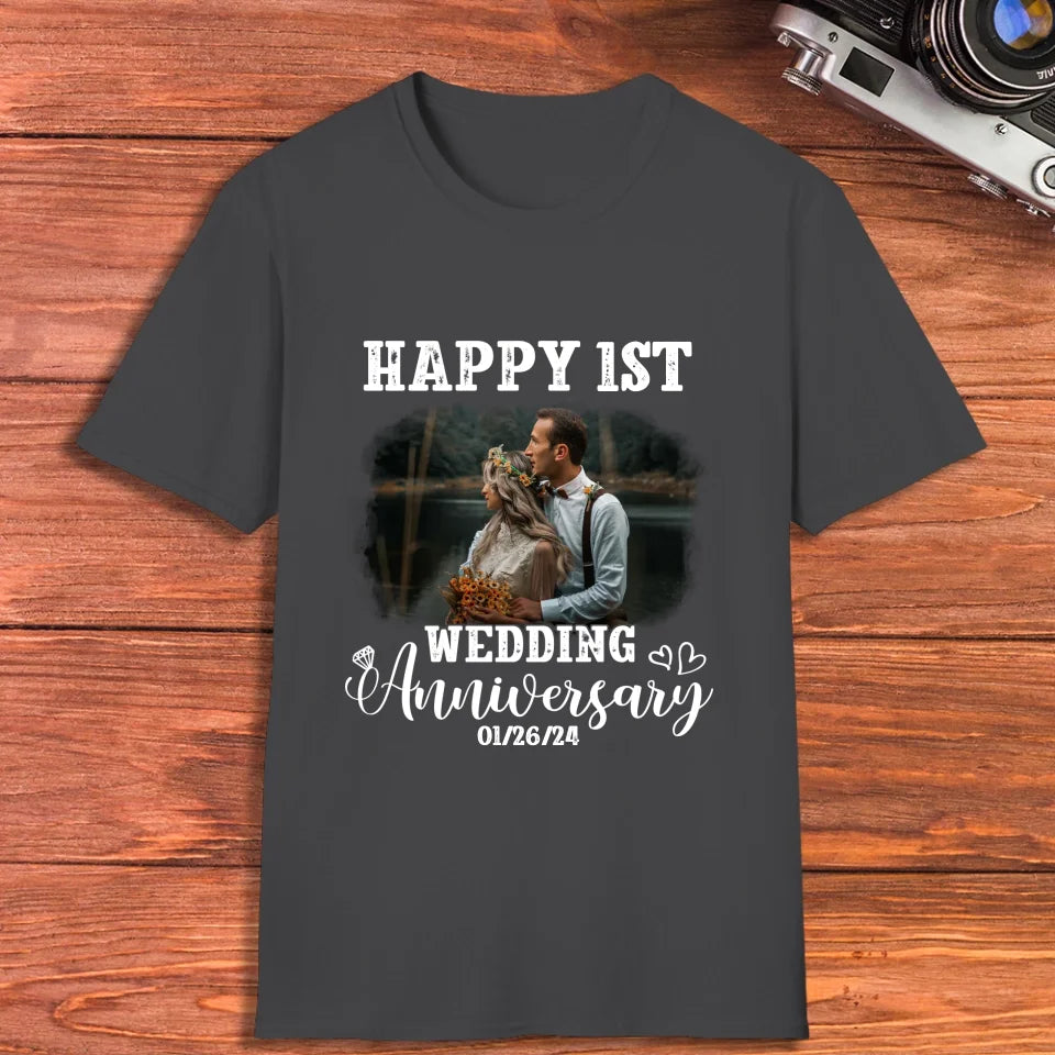 Happy Wedding Anniversary: Love That Grows Stronger - Personalized Gifts For Couples - Unisex T-Shirt