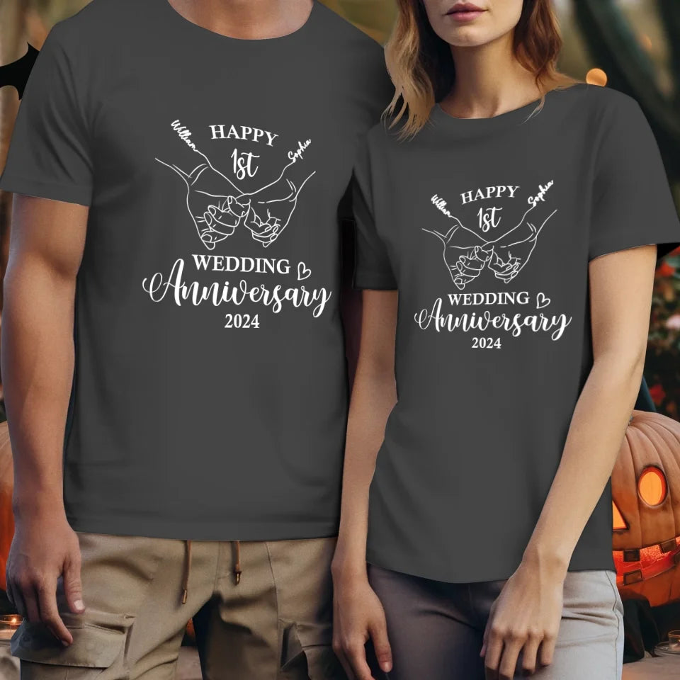 Happy Wedding Anniversary: Celebrating Endless Love - Personalized Gifts For Couples - Unisex T-Shirt