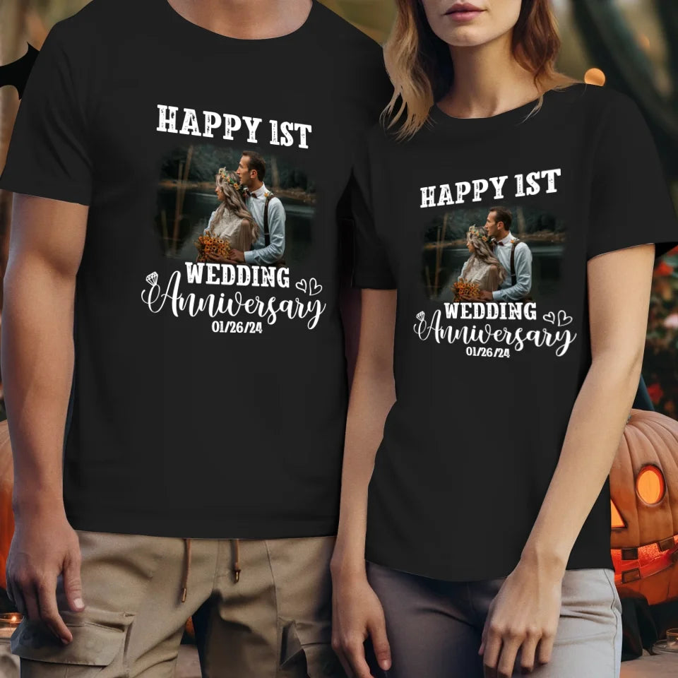 Happy Wedding Anniversary: Love That Grows Stronger - Personalized Gifts For Couples - Unisex T-Shirt