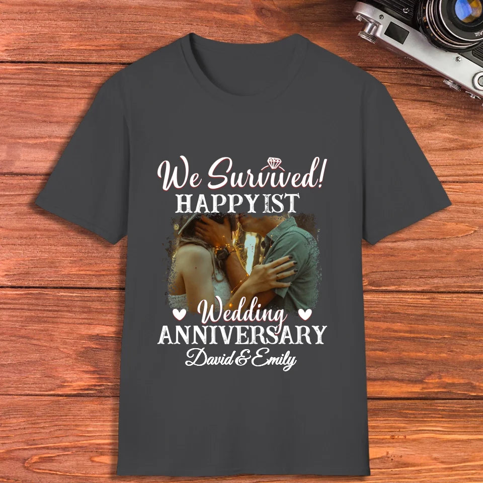 Happy Wedding Anniversary: Forever And Always Yours - Personalized Gifts For Couples - Unisex T-Shirt