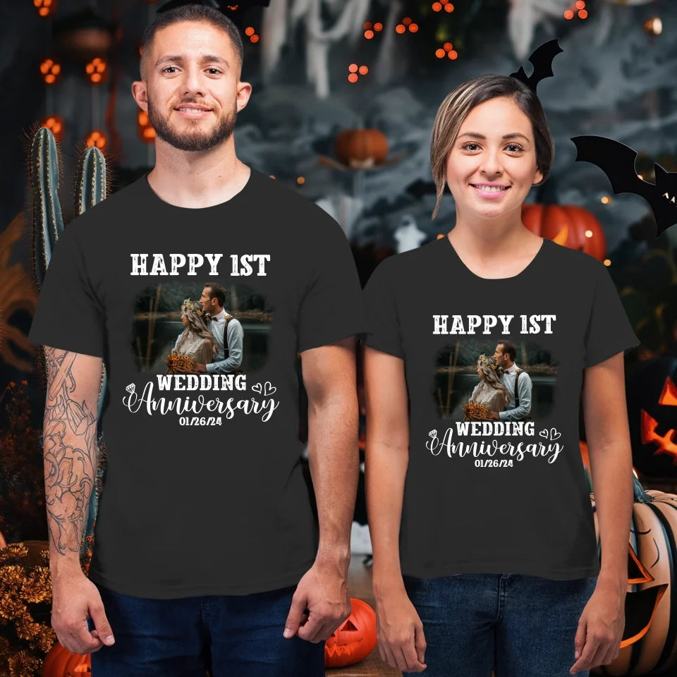 Happy Wedding Anniversary: Love That Grows Stronger - Personalized Gifts For Couples - Unisex T-Shirt