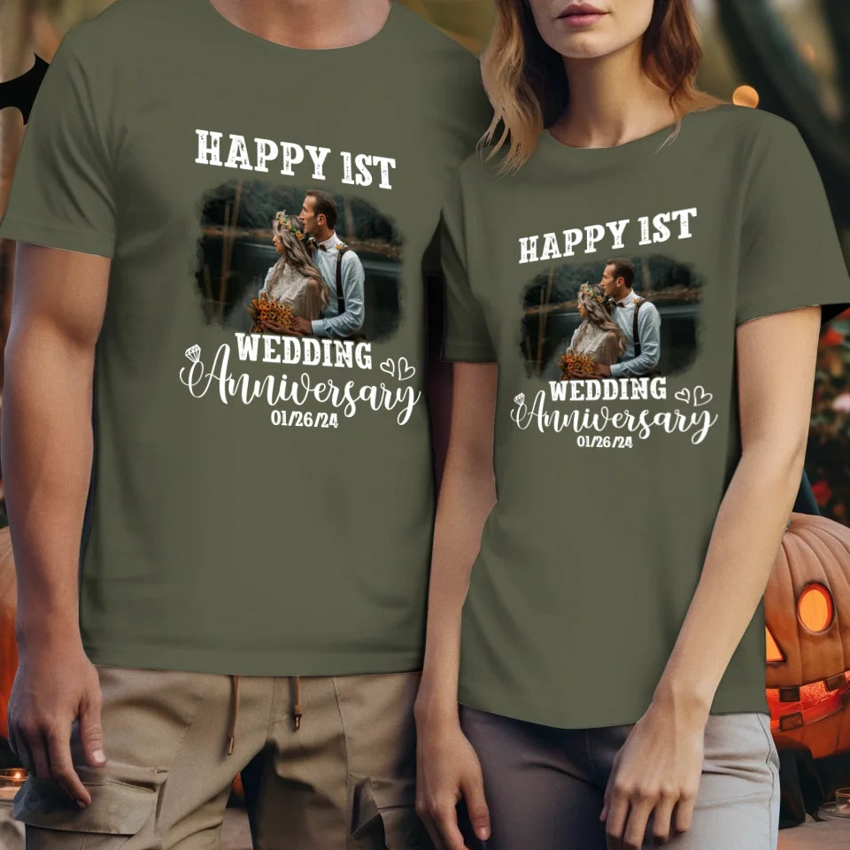 Happy Wedding Anniversary: Love That Grows Stronger - Personalized Gifts For Couples - Unisex T-Shirt