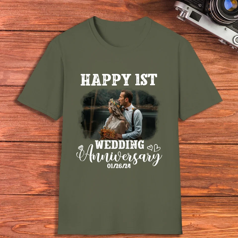 Happy Wedding Anniversary: Love That Grows Stronger - Personalized Gifts For Couples - Unisex T-Shirt