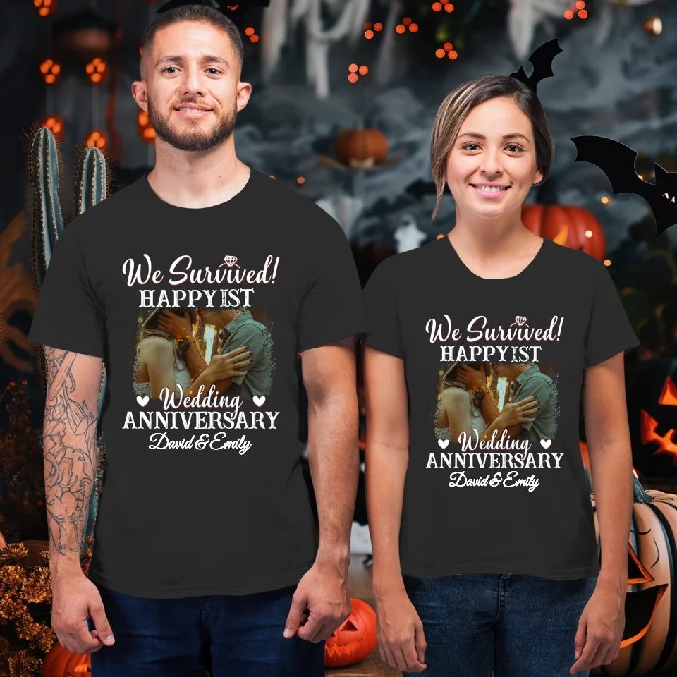 Happy Wedding Anniversary: Forever And Always Yours - Personalized Gifts For Couples - Unisex T-Shirt